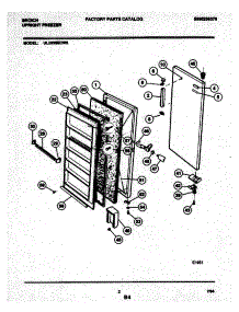 03 - Door parts for Frigidaire Freezer UL2030ECW5 from AppliancePartsPros.com