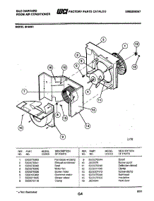 05 - Motor / Fan parts for Frigidaire 8HA801 from AppliancePartsPros.com