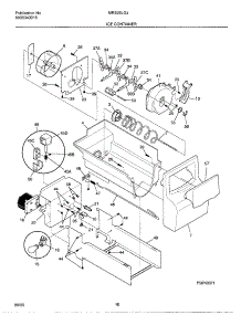 17 - Ice Container parts for Frigidaire Refrigerator MRS26LGJQ2 from AppliancePartsPros.com