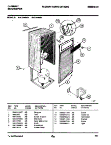 02 - Wrapper parts for Frigidaire Dehumidifier CDH40E4 from AppliancePartsPros.com