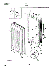 03 - Door parts for Frigidaire Refrigerator R22CW3 from AppliancePartsPros.com