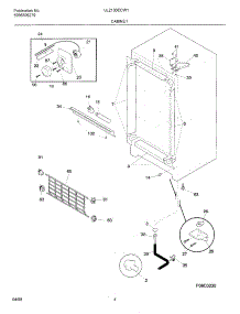 05 - Cabinet parts for Frigidaire Freezer UL2100ECW1 from AppliancePartsPros.com