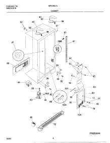 07 - Cabinet parts for Frigidaire Refrigerator MRS26LGJQ2 from AppliancePartsPros.com
