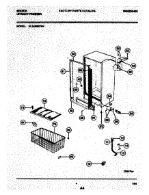 05 - Cabinet parts for Frigidaire Freezer UL2493ECW4 from AppliancePartsPros.com