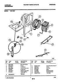 04 - Condenser parts for Frigidaire Dehumidifier CDH13E2 from AppliancePartsPros.com
