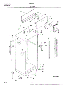 05 - Cabinet parts for Frigidaire Refrigerator MRT18TRFD4 from AppliancePartsPros.com