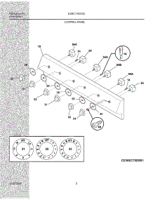 03 - Control Panel parts for Electrolux Cooktop E36EC75DSS2 from AppliancePartsPros.com