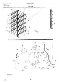 07 - System parts for Frigidaire Freezer UL2494ECW10 from AppliancePartsPros.com