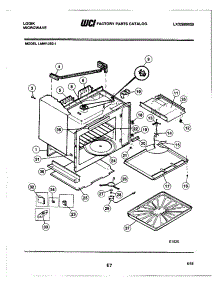 04 - Cabinet parts for Frigidaire Microwave LMW1350-1 from AppliancePartsPros.com
