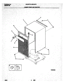 03 - Wrapper parts for Frigidaire Dehumidifier MDH30TN1 from AppliancePartsPros.com