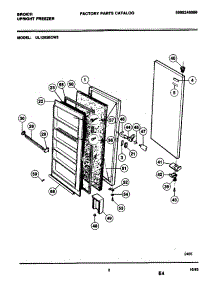 03 - Door parts for Frigidaire Freezer UL1293ECW3 from AppliancePartsPros.com