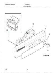 03 - Control Panel parts for Crosley Dishwasher CDBE566AB0 from AppliancePartsPros.com