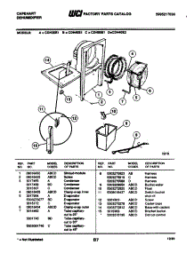 05 - Evaporator parts for Frigidaire Dehumidifier CDH40E1 from AppliancePartsPros.com
