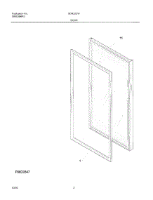 03 - Door parts for Frigidaire Freezer GDR22CWR3 from AppliancePartsPros.com