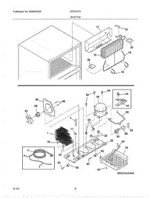 09 - System parts for Crosley Refrigerator CRTE187AK0 from AppliancePartsPros.com