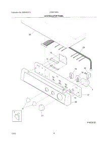 07 - Control / Stop Panel parts for Frigidaire Dryer LFD301GW4 from AppliancePartsPros.com