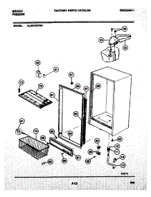 05 - Cabinet parts for Frigidaire Freezer UL2075ECW4 from AppliancePartsPros.com