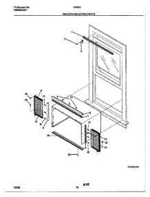 11 - Window Mounting Parts parts for Frigidaire Air Conditioner HA80A from AppliancePartsPros.com