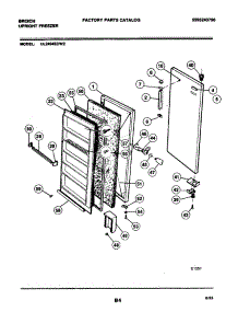 03 - Door parts for Frigidaire Freezer UL2494ECW2 from AppliancePartsPros.com