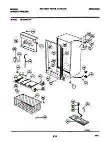 05 - Cabinet parts for Frigidaire Freezer UL2030ECW1 from AppliancePartsPros.com