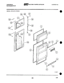 03 - Doors parts for Frigidaire Refrigerator GTL175WH0 from AppliancePartsPros.com
