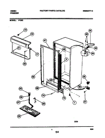 05 - Cabinet parts for Frigidaire Freezer VV202 from AppliancePartsPros.com