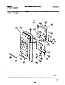 03 - Door parts for Frigidaire Freezer UL2193ECW4 from AppliancePartsPros.com