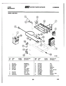 05 - System parts for Frigidaire Microwave LMW1350-1 from AppliancePartsPros.com