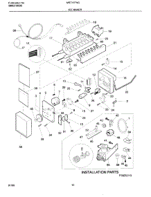 11 - Ice Maker parts for Frigidaire Refrigerator MRT15FNGZ5 from AppliancePartsPros.com