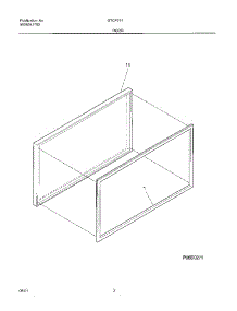 03 - Door parts for Frigidaire Freezer GTCF051 from AppliancePartsPros.com