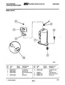 06 - Compressor parts for Frigidaire 18HA181 from AppliancePartsPros.com