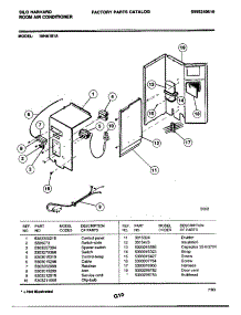 04 - Control Parts parts for Frigidaire 18HA181A from AppliancePartsPros.com