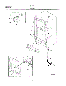 02 - Cabinet parts for Frigidaire Freezer ER1415 from AppliancePartsPros.com