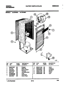02 - Wrapper parts for Frigidaire Dehumidifier CDH50E2 from AppliancePartsPros.com