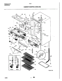 05 - Cabinet / Control / Shelves parts for Frigidaire Freezer F22CW3 from AppliancePartsPros.com