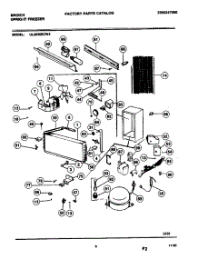 07 - System parts for Frigidaire Freezer UL2030ECW3 from AppliancePartsPros.com