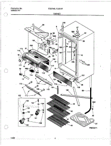 05 - Cabinet parts for Frigidaire Freezer F22CW6 from AppliancePartsPros.com