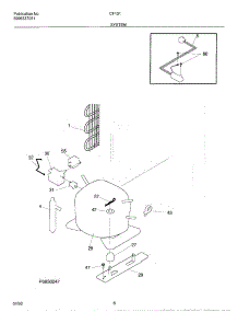 07 - System parts for Frigidaire Freezer CF131 from AppliancePartsPros.com