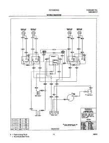11 - Wiring Diagram parts for Frigidaire Range FEF303CWB from AppliancePartsPros.com