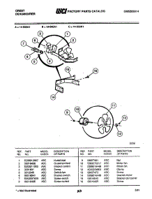 03 - Fan parts for Frigidaire Refrigerator 14-050A1 from AppliancePartsPros.com