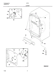 03 - Cabinet parts for Frigidaire Freezer ER147 from AppliancePartsPros.com