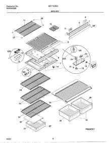 07 - Shelves parts for Frigidaire Refrigerator MRT18DNGW2 from AppliancePartsPros.com
