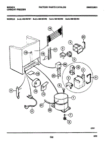 09 - Compressor parts for Frigidaire Freezer UL1991ECW3 from AppliancePartsPros.com