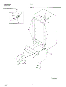05 - Cabinet parts for Frigidaire Freezer FMR6 from AppliancePartsPros.com