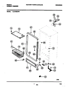 05 - Cabinet parts for Frigidaire Freezer UL2193ECW4 from AppliancePartsPros.com