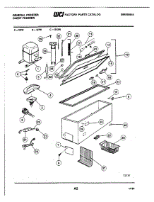 03 - Door / Cabinet / System parts for Frigidaire Freezer G12W from AppliancePartsPros.com