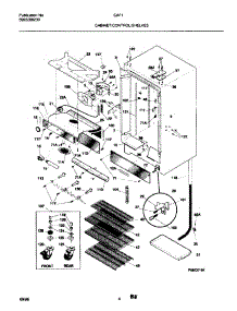 05 - Cabinet / Control / Shelves parts for Frigidaire Television CAF11 from AppliancePartsPros.com