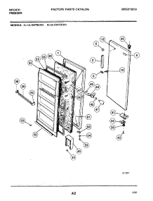 03 - Door parts for Frigidaire Freezer UL1647ECW3 from AppliancePartsPros.com