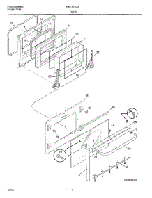 09 - Door parts for Frigidaire Range MEF367CGB1 from AppliancePartsPros.com