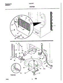 07 - System parts for Frigidaire Freezer UL2030ECW8 from AppliancePartsPros.com